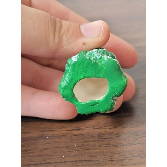 Mini ceramic green snow Tree Village accessory xmas - Picture 4 of 4